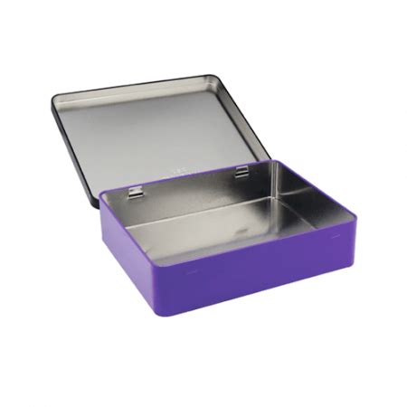 steel rectangular boxes|rectangular metal box with lid.